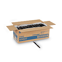 Plastic Cutlery, Heavy Mediumweight Knife, Black, 1,000/Carton (KM517)