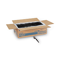 Plastic Cutlery, Heavyweight Fork, Black, 1,000/Carton (FH517)
