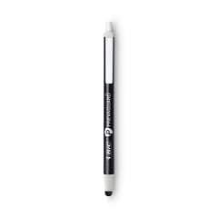 BIC PrevaGuard Ballpoint/Stylus Pen, Retractable, Medium 1 mm, Black Ink/Black Barrel, Dozen (CSSA11BK)