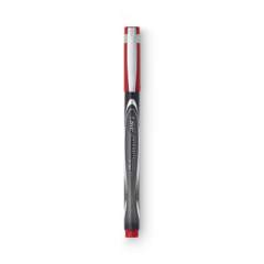 BIC Intensity Porous Point Pen, Stick, Fine 0.5 mm, Red Ink, Red Barrel, Dozen (FPIN11RD)