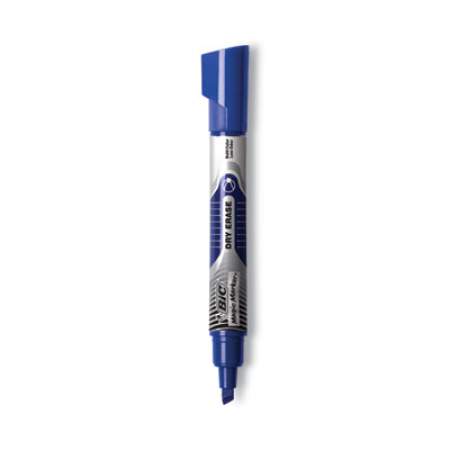 BIC Intensity Advanced Dry Erase Marker, Tank-Style, Broad Chisel Tip, Blue, Dozen (GELIT11BE)