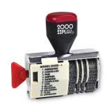 COSCO 2000PLUS Dial-N-Stamp, 12 Phrases, Five Years, 1.5 x 0.13 (010180)