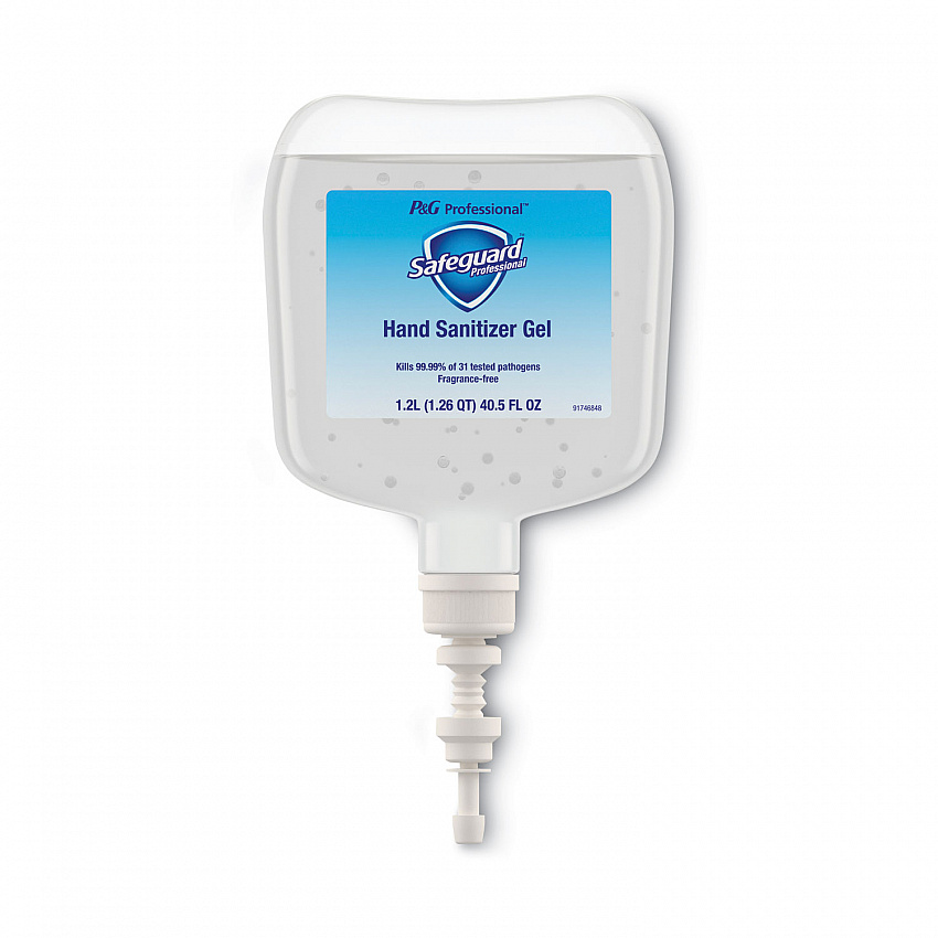 Antibacterial Gel Hand Sanitizer, 1,200 mL Refill, Fragrance-Free, 4/Carton (48842)