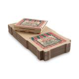ARVCO Corrugated Pizza Boxes, Storefront, 18 x 18 x 1.75, Brown/Red/Green, 50/Carton (7182504)