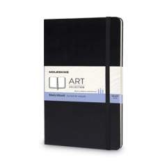 Moleskine Art Collection Sketchbook, Black Cover, 5 x 8.25, 52 Sheets (701153)