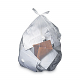 Linear Low-Density Can Liners, 56 gal, 2 mil, 43" x 48", Clear, Flat Pack, 100/Carton (H8648QC)