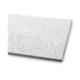 Armstrong Fissured Ceiling Tiles, Square Lay-In (0.94"), 24" x 48" x 0.63", White, 12/Carton (755B)