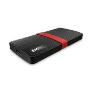 Emtec X200 Power Plus External Solid State Drive, 512 GB, USB 3.1, Black (SSD512GX200)