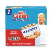 Mr. Clean Magic Eraser Extra Durable. 4.6 x 2.4, 0.7" Thick, White, 7/Pack (69522)