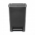 Premier Series III Step-On Waste Container, 12.4 gal, Plastic, Black/Stainless Steel (2120983)