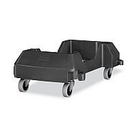 Slim Jim Resin Trainable Dolly, 120 lb Capacity, 23.86 x 14.71 x 8.36, Black (1980602)