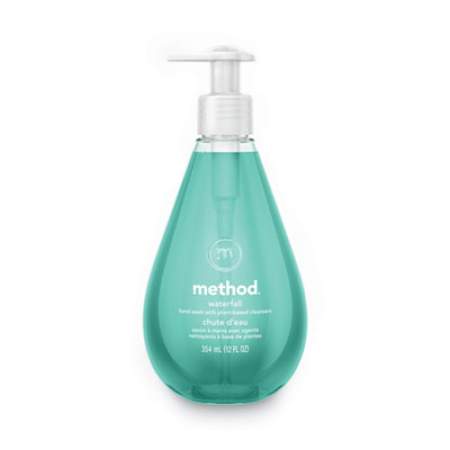 Method Gel Hand Wash, Waterfall, 12 oz Pump Bottle, 6/Carton (00379CT)