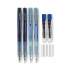 uni-ball Chroma Mechanical Pencil woth Leasd and Eraser Refills, 0.7 mm, HB (#2), Black Lead, Assorted Barrel Colors, 4/Set (70150)