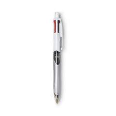 BIC 4-Color 3 + 1 Multi-Color Ballpoint Pen/Pencil, Retractable, 1 mm Pen/0.7 mm Pencil, Black/Blue/Red Ink, Gray Barrel, 3/Pack (MMLP31AST)