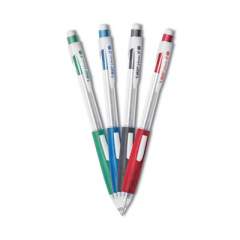 BIC Velocity Side Clic Pencil, 0.5 mm, HB (#2), Black Lead, Assorted Barrel Colors, Dozen (MPFSC11BK)