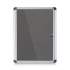 MasterVision Slim-Line Enclosed Fabric Bulletin Board, 28 x 38, Aluminum Case (VT630103690)