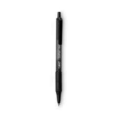BIC Soft Feel Ballpoint Pen Value Pack, Retractable, Medium 1 mm, Black Ink, Black Barrel, 36/Pack (SCSM361BK)