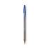 BIC Cristal Xtra Bold Ballpoint Pen, Stick, Bold 1.6 mm, Blue Ink, Clear Barrel, Dozen (MSB11BE)