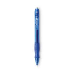 BIC Gel-ocity Gel Pen, Retractable, Medium 0.7 mm, Blue Ink, Translucent Blue Barrel, Dozen (RLC11BE)