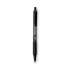 BIC Soft Feel Ballpoint Pen, Retractable, Fine 0.8 mm, Black Ink, Black Barrel, Dozen (SCSF11BK)
