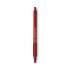 BIC Soft Feel Ballpoint Pen, Retractable, Medium 1 mm, Red Ink, Red Barrel, Dozen (SCSM11RD)