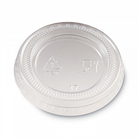 Plastic Portion Cup Lid, Fits 1 oz Portion Cups, Clear, 4,800/Carton (PL10CLEAR)