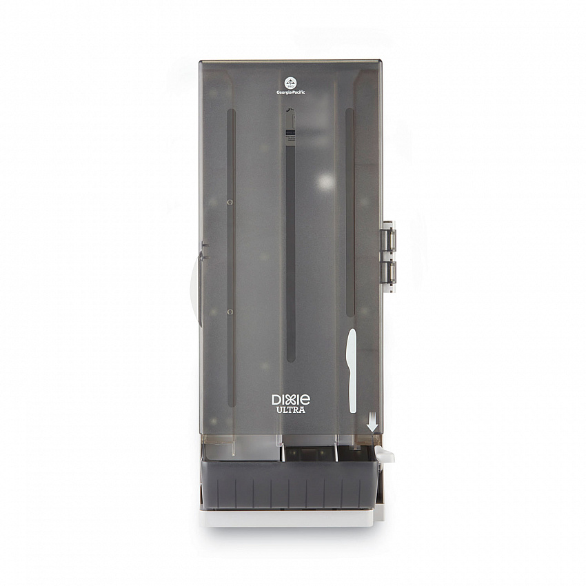 SmartStock Dining Utensil Dispenser, Holds 120 Knives, 10 x 8.78 x 24.75, Smoke (SSKPD120)