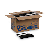 SmartStock Plastic Cutlery Refill, Series-O, Heavyweight Fork, Black, 40/Pack, 24 Packs/Carton (SSPFH51)