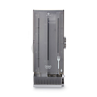 SmartStock Dining Utensil Dispenser, Holds 120 Forks, 10 x 8.78 x 24.75, Smoke (SSFPD120)