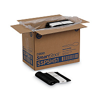 SmartStock Plastic Cutlery Refill, Series-O, Heavyweight Spoon, Black, 40/Pack, 24 Packs/Carton (SSPSH51)