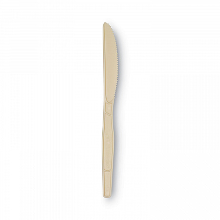 SmartStock Plastic Cutlery Refill, Series-O, Mediumweight Knife, Beige, 40/Pack, 24 Packs/Carton (SSK11B)