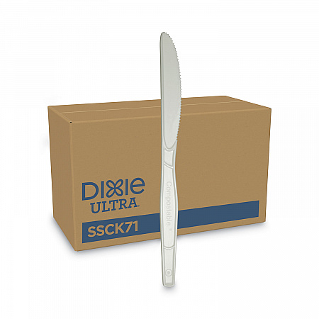 SmartStock Plastic Cutlery Refill, Knife, Natural, 40/Pack, 24 Packs/Carton (SSCK71)