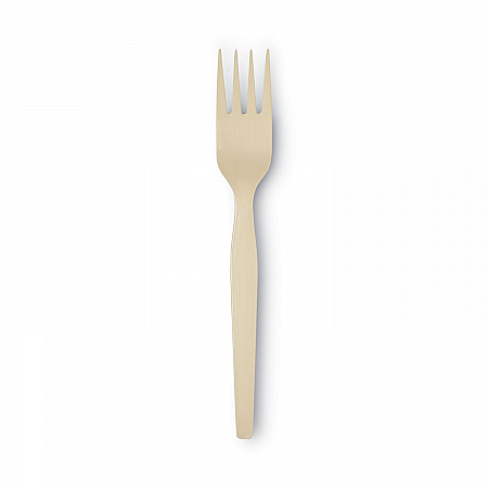 SmartStock Plastic Cutlery Refill, Series-O, Mediumweight Fork, Beige, 40/Pack, 24 Packs/Carton (SSF11B)