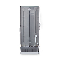SmartStock Dining Utensil Dispenser, Holds 120 Spoons, 10 x 8.78 x 24.75, Smoke (SSSPD120)