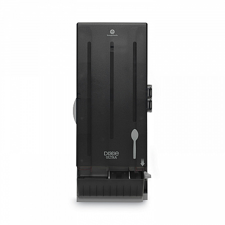 SmartStock Dining Utensil Dispenser, Holds 120 Spoons, 10 x 8.78 x 24.75, Translucent Black (SSSD120)