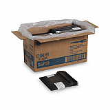 SmartStock Plastic Cutlery Refill, Series-O, Mediumweight Fork, Black, 40/Pack, 24 Packs/Carton (SSF51)