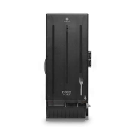 Dixie SmartStock Mediumweight Polystyrene Dispenser, Fork, 10 x 8.78 x 24.75, Smoke (SSFD120)