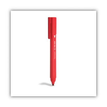 TRU RED Permanent Marker, Pen-Style, Fine Bullet Tip, Red, Dozen (24376608)