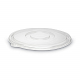 Caterline Pack n' Serve Plastic Lids, Flat Lid, 12" Diameter, Clear, 50/Carton (APB160FLAT)