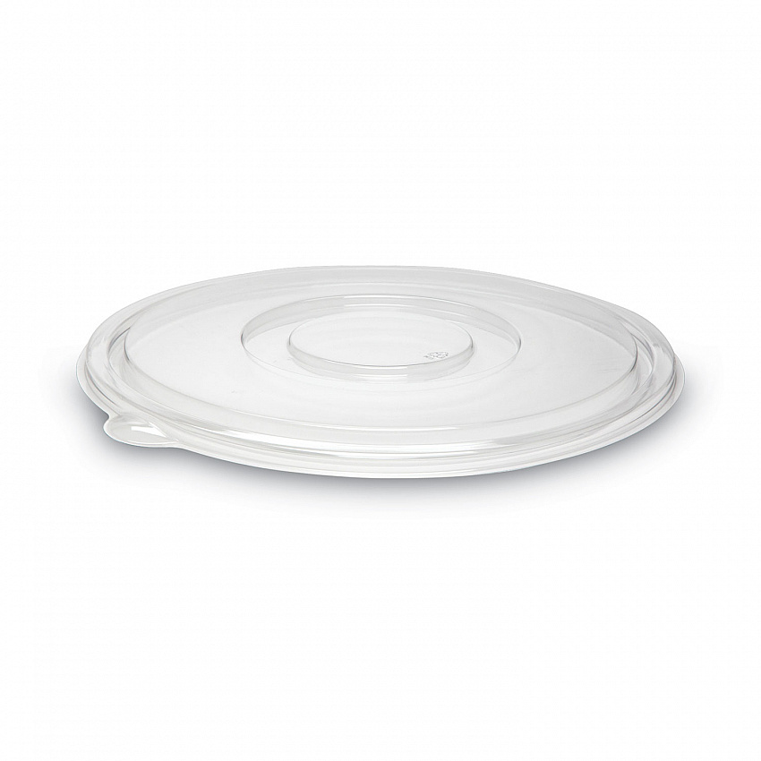 Caterline Pack n' Serve Plastic Lids, Flat Lid, 12" Diameter, Clear, 50/Carton (APB160FLAT)