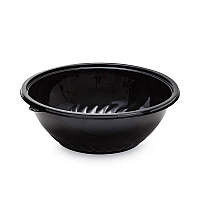 Caterline Pack n' Serve Plastic Bowl, 320 oz, 16" Diameter x 5.5" h, Black, Plastic 25/Carton (APB320BL)