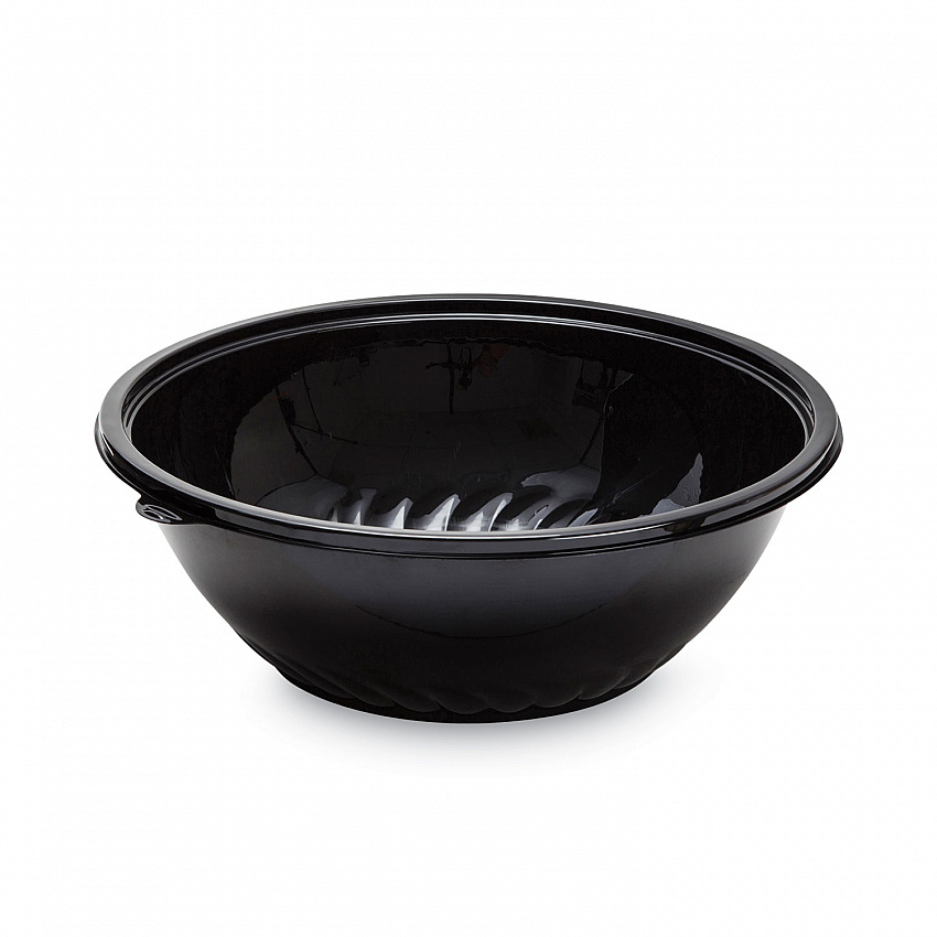 Caterline Pack n' Serve Plastic Bowl, 320 oz, 16" Diameter x 5.5" h, Black, Plastic 25/Carton (APB320BL)
