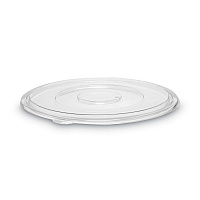 Caterline Pack n' Serve Plastic Lids, Flat Lid, 16" Diameter, Clear, 50/Carton (APB320FLAT)