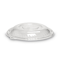 Caterline Pack n' Serve Plastic Lids, Dome Lid, 10" Diameter x 1.38" h, Clear, 25/Carton (APB80DM)