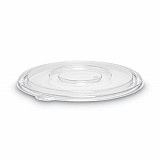 Caterline Pack n' Serve Plastic Lids, Flat Lid, 10" Diameter, Clear, 50/Carton (APB80FLAT)