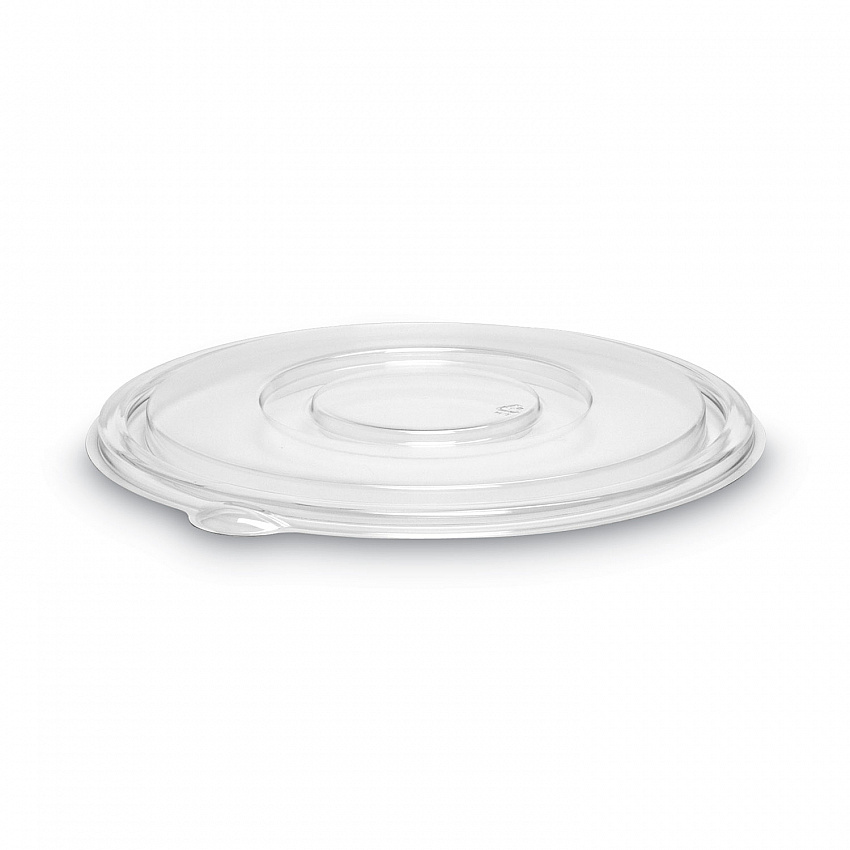 Caterline Pack n' Serve Plastic Lids, Flat Lid, 10" Diameter, Clear, 50/Carton (APB80FLAT)