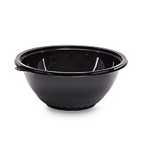 Caterline Pack n' Serve Plastic Bowl, 160 oz, 12" Diameter x 5" h, Black, 25/Carton (APB160BL)