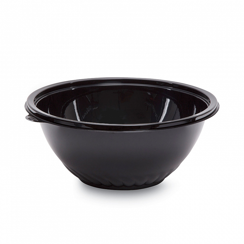 Caterline Pack n' Serve Plastic Bowl, 160 oz, 12" Diameter x 5" h, Black, 25/Carton (APB160BL)