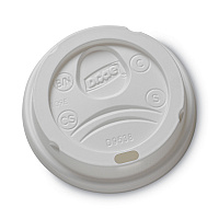 Drink-Thru Lid, Fits 8 oz Hot Cups, Plastic, White, 1,000/Carton (9538DX)