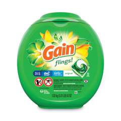 Gain Flings Laundry Detergent Pods, Original Scent, 72/Container (86792EA)